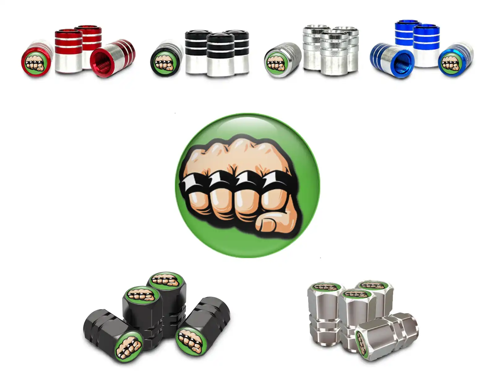 Valve Stem Caps SUV Durable Look